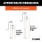 CURT pipe mount swivel jack with 5,000 lbs support and 15 inch lift capacity