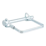 CURT safety pin with 1/4 inch diameter and zinc-plated finish