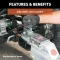 CURT Posi-Lock trailer coupler latch with adjustable design and durable zinc finish for secure towing