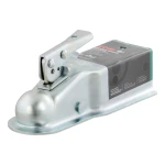 CURT Straight Tongue Trailer Coupler for 3 Inch Channel 2 Inch Hitch Ball 5,000 lbs Capacity 25100
