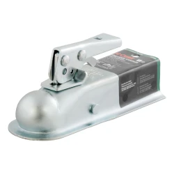 CURT Straight Tongue Trailer Coupler for 2 Inch Channel 1-7/8 Inch Hitch Ball 2,000 lbs Capacity 25128