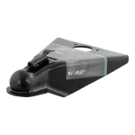 CURT A-frame trailer coupler with easy-lock latch, 10,000 lbs GTW, black finish