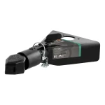 CURT A-frame coupler with sleeve-lock latch and carbide black finish for RV trailers, fits 2 inch ball, 7000 lbs capacity