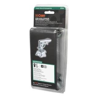 CURT Posi-Lock latch with adjustable mechanism and zinc finish for A-frame couplers