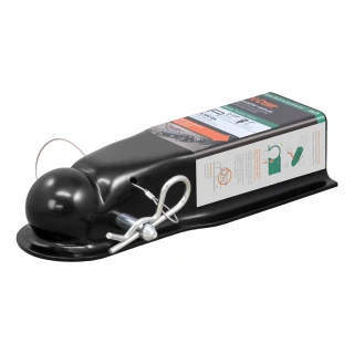 CURT QuickPin trailer coupler with hitch pin for easy towing connection
