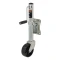 CURT marine trailer jack with 1200 lbs capacity, zinc finish, 6-inch wheel, and swivel design for trailers.