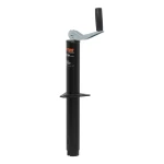 CURT A-frame trailer jack, black powdercoat finish, 5,000 lbs support capacity, 14-inch travel, topwind handle