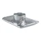 CURT steel trailer jack foot with safety pin attachment for 2,000 lbs weight capacity