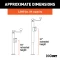 CURT pipe mount swivel trailer jack with 3000 lbs support and 2000 lbs lift capacity, featuring top-wind handle and 15-inch travel.