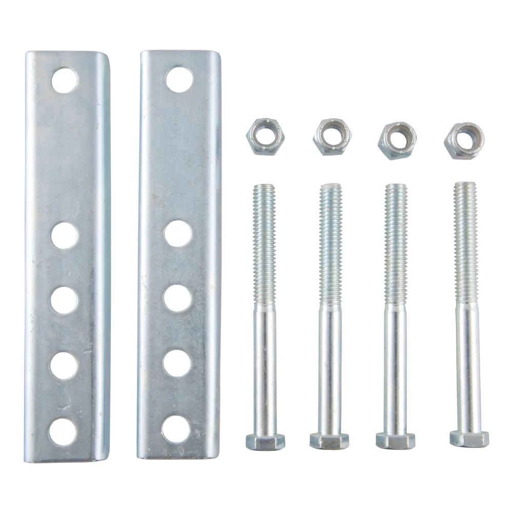 CURT replacement bolt-through jack mounting bars with mounting brackets, bolts, and nuts for marine jacks