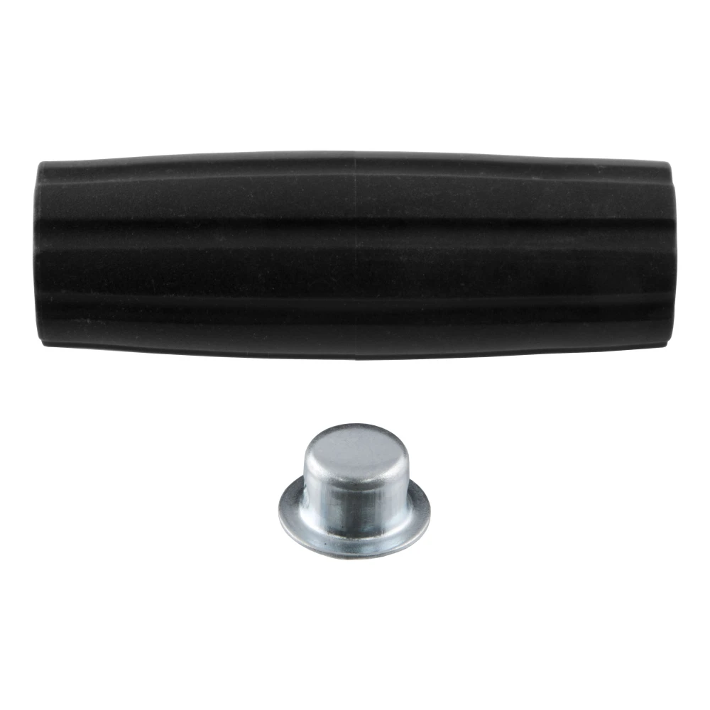 CURT trailer jack replacement handle grip, includes black knob and cap nut