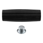 CURT trailer jack replacement handle grip, includes black knob and cap nut