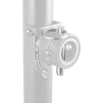 CURT retainer pin with chain for pipe-mount swivel jacks, ideal for trailers