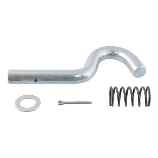 1/2 inch pull-pin with spring for CURT trailer jacks, zinc-plated