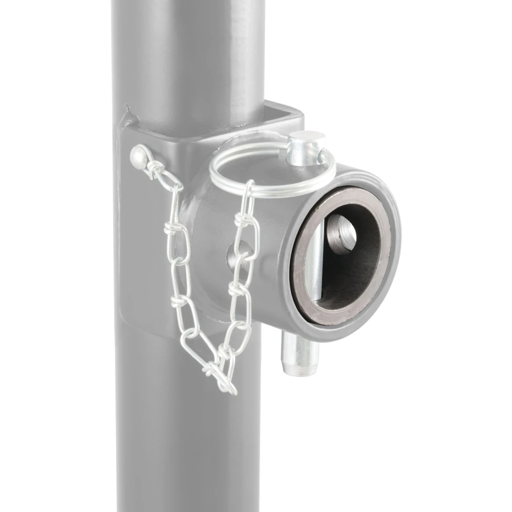 CURT male pipe mount bracket for swivel jacks with 9/16 inch pin hole