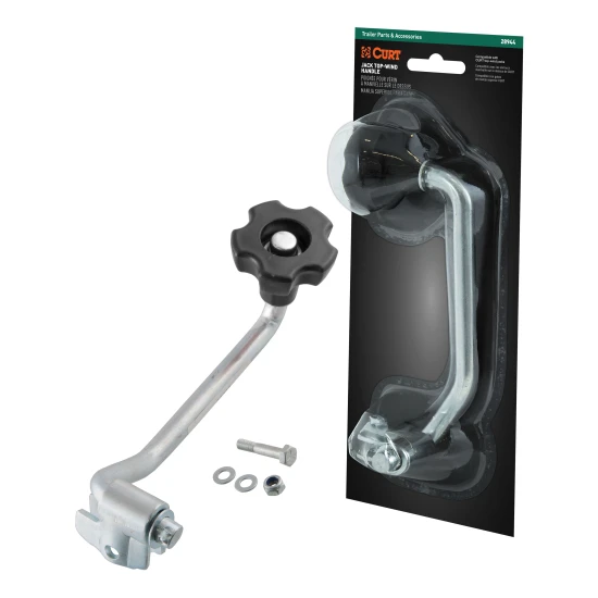 CURT Top-Wind Jack Replacement Handle with Mounting Hardware CURT top-wind jack replacement handle with mounting hardware for trailers