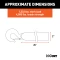 CURT 20-foot strap with zinc hook, 1,333 lbs work load limit for easy boat trailering.