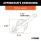CURT hand winch with clear zinc finish, designed for boat trailers, featuring strong steel construction and 900 lbs capacity.