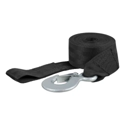 CURT 2 Inch x 15 Foot Nylon Winch Strap with Hook 3300 lbs Capacity 29450