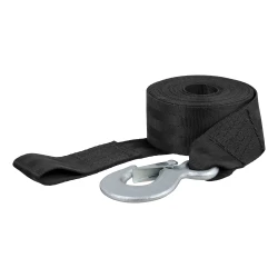 CURT 2 Inch x 20 Foot Nylon Winch Strap with Hook 3300 lbs Capacity 29451