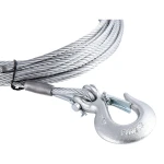 CURT winch cable with zinc snap hook, 25 feet long, for boat trailers