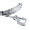 CURT winch cable with zinc snap hook, 25 feet long, for boat trailers