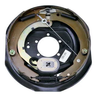 Lippert left-hand electric brake assembly for 15 to 17.5 inch wheels, 12x2 drum size.