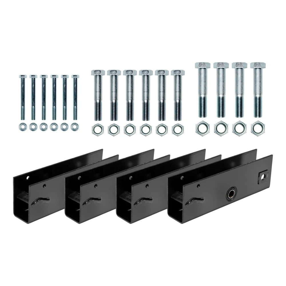 Lippert replacement trailer axle AP kit with precise components for suspension.