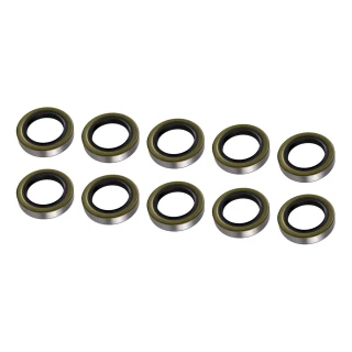 Lippert replacement double lip grease seal for trailer axles, available in packs of 2 or 10