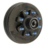 Lippert RV Brake Hub Assembly 8 on 6.5 Inch 5/8 Inch Studs 8000 lbs Axle 17-1/2 Inch Single Wheel 347635