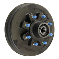 Lippert RV Brake Hub Assembly 8 on 6.5 Inch 5/8 Inch Studs 8000 lbs Axle 17-1/2 Inch Single Wheel 347635