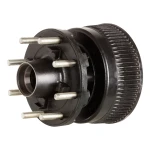 Lippert brake hub assembly for 16,000-lb axle featuring durable iron with 8 on 275 mm bolt pattern and 22 mm studs.