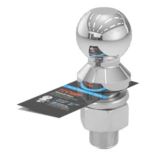 CURT 2-5/16 inch trailer ball, 20,000 lbs capacity, nickel-chrome finish, ideal for heavy-duty towing