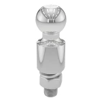 CURT 2 inch trailer ball featuring nickel-chrome finish for 6,000 lbs GTW.