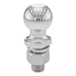 CURT Chrome Trailer Hitch Ball 2 Inch Diameter 1 Inch Shank 2-1/8 Inch Length 7500 Pounds 40037