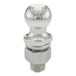 CURT 2-inch trailer hitch ball, stainless steel, 10,000 lbs capacity, for trucks and SUVs