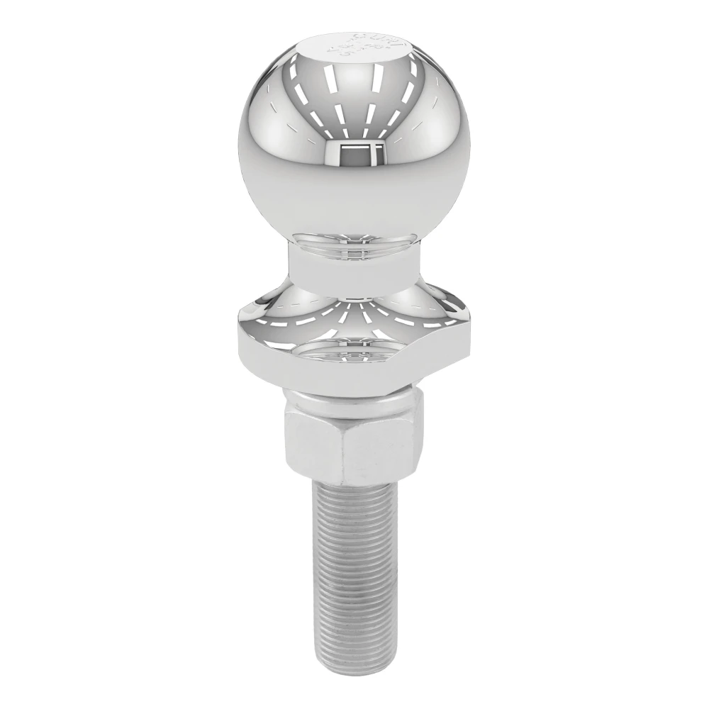 CURT 1-7/8 inch trailer ball with chrome finish for towing up to 2,000 lbs