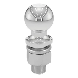 CURT Packaged Chrome Trailer Hitch Ball 2-5/16 Inch Diameter 1-1/4 Inch Shank 2-5/8 Inch Length 15000 Pounds 40078