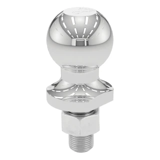 CURT ATV tow ball with chrome finish for four wheelers, UTVs, and lawn tractors, 1-7/8 inch size, suitable for 2,000 lbs GTW.