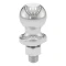 CURT ATV tow ball with chrome finish for four wheelers, UTVs, and lawn tractors, 1-7/8 inch size, suitable for 2,000 lbs GTW.