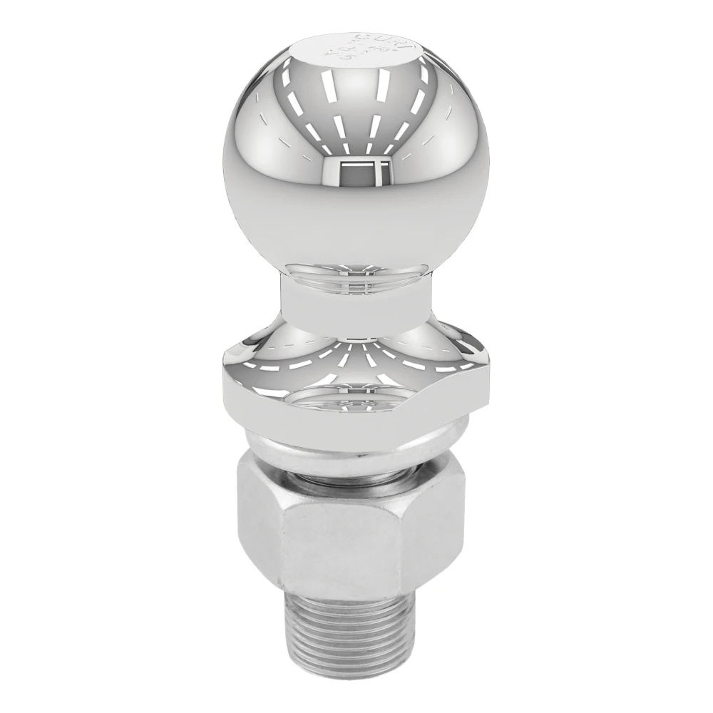 CURT 1-7/8 inch trailer ball with fine threads and chrome finish, 3500 lbs
