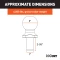 CURT 2-inch trailer hitch ball featuring nickel-chrome finish, fits 2-inch couplers, tows up to 6,000 lbs, with fine-threaded shank.
