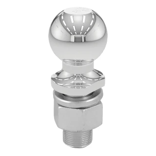 CURT 2-5/16 inch trailer ball, 10,000 lb capacity, chrome finish.