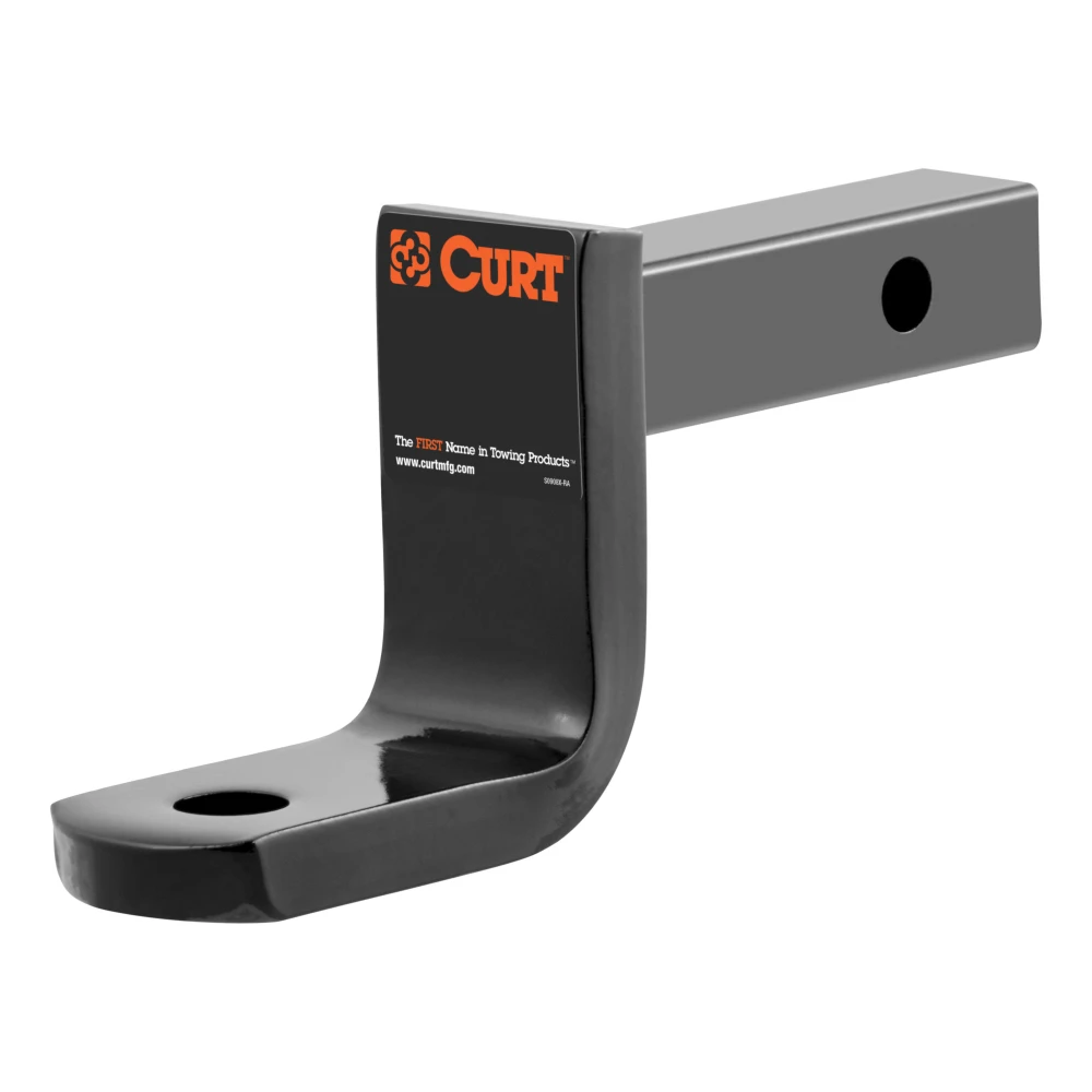 CURT class 2 ball mount ideal for sedans and SUVs, 3,500 lbs capacity with black powder coat finish