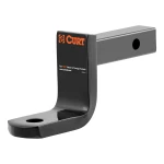 CURT class 2 ball mount ideal for sedans and SUVs, 3,500 lbs capacity with black powder coat finish