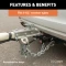 CURT class 2 ball mount ideal for sedans and SUVs, 3,500 lbs capacity with black powder coat finish