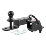 CURT ATV towing kit with 3-in-1 ball mount and bolt-on adapter for versatile towing.