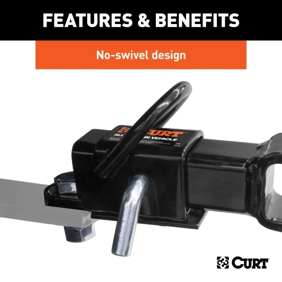 CURT ATV towing kit with 3-in-1 ball mount and bolt-on adapter for versatile towing.