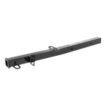 CURT hitch adapter converting 2-1/2 to 2 inches, with safety chain loops and electrical bracket