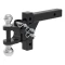 CURT adjustable ball mount featuring dual ball sizes and adjustable shank for versatile trailer towing.